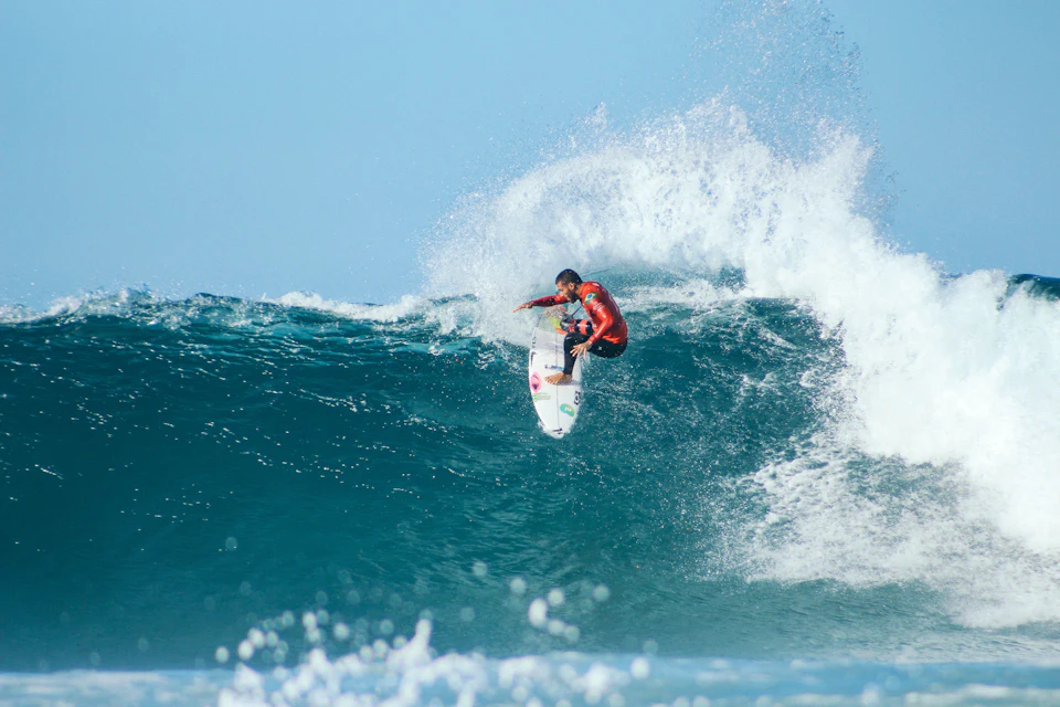 Person surfing