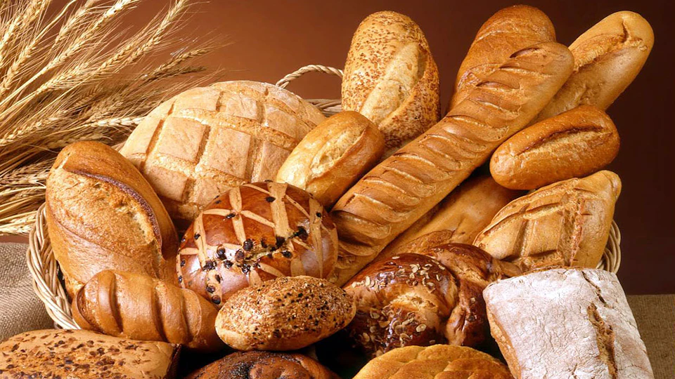Brown bread on brown wicker basket